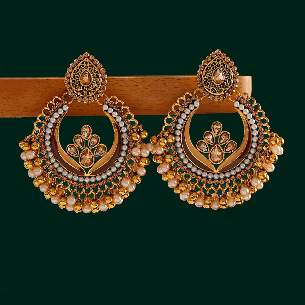 Indian Wedding Supply - インディアン-女性のためのボヘミアンフープピアス,エスニックドロップピアス,ゴールドとシルバーのカラー,ギフト,2023