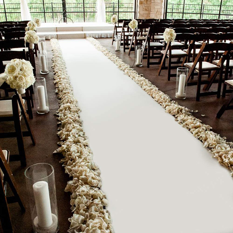 Aisle Runner White - 結婚式の通路のランナーパーティー誕生日お祝い賞イベント結婚式の装飾カスタムホワイトウェディングカーペットエレガントなカーペット敷物