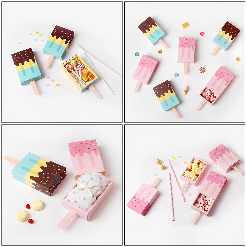 Wedding Solution - 20個入りアイスクリームキャンディケース 引き出し式ウェディングギフトボックス 耐久性があり実用的でスタイリッシュな収納ソリューション 引き出し式収納ボックス