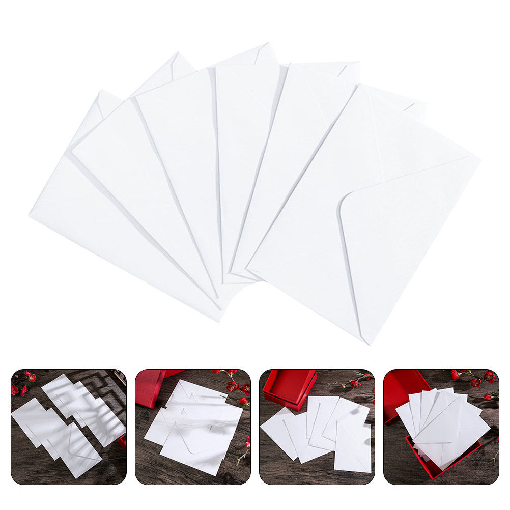 50枚入り 白色 B6 セルフシール式郵送用封筒 グリーティ - Wedding Envelopes のレビューと価格