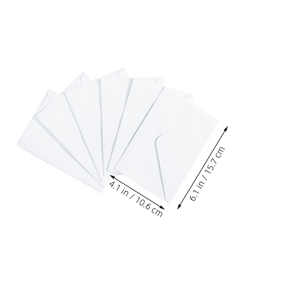 50枚入り 白色 B6 セルフシール式郵送用封筒 グリーティ - Wedding Envelopes のレビューと価格