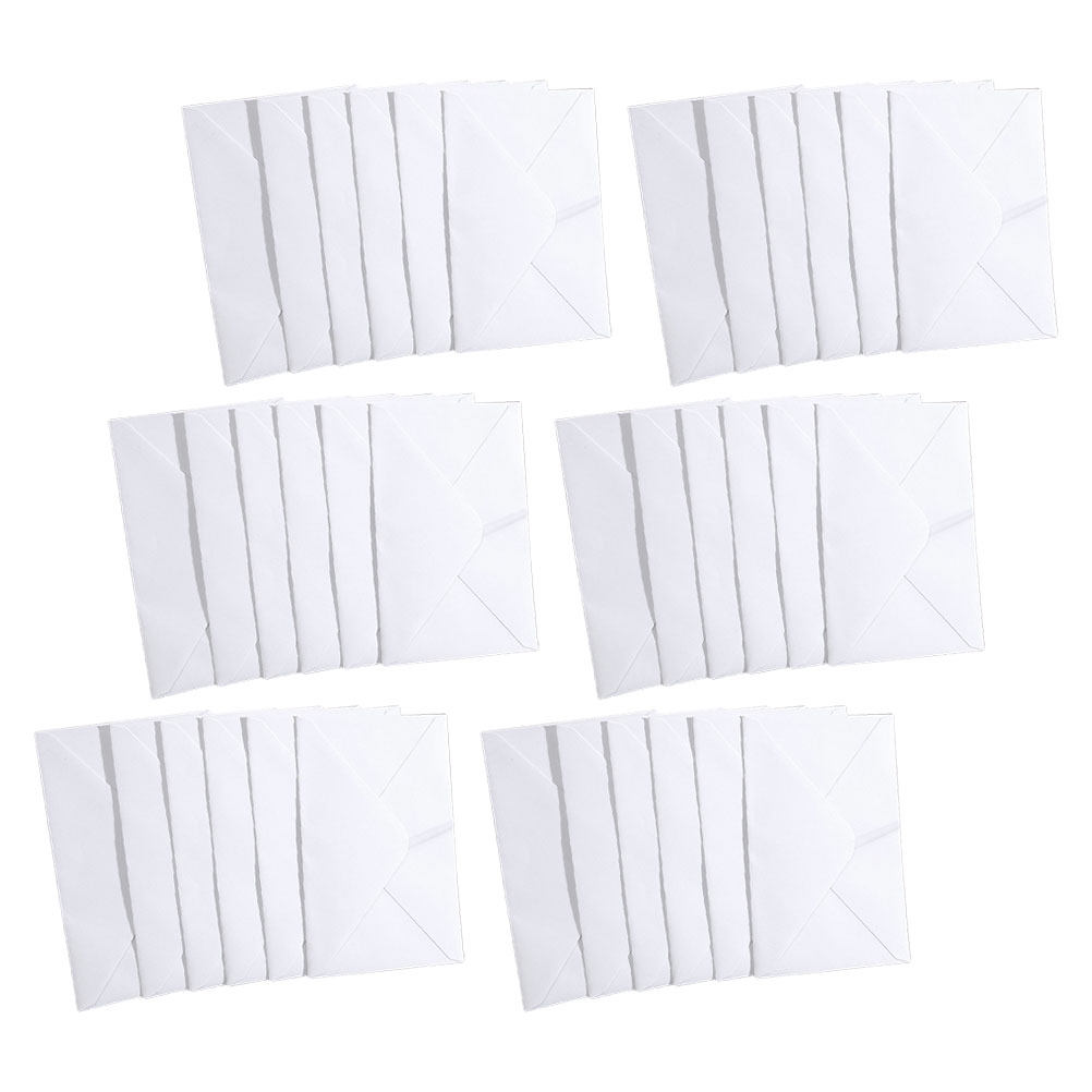 50枚入り 白色 B6 セルフシール式郵送用封筒 グリーティ - Wedding Envelopes のレビューと価格