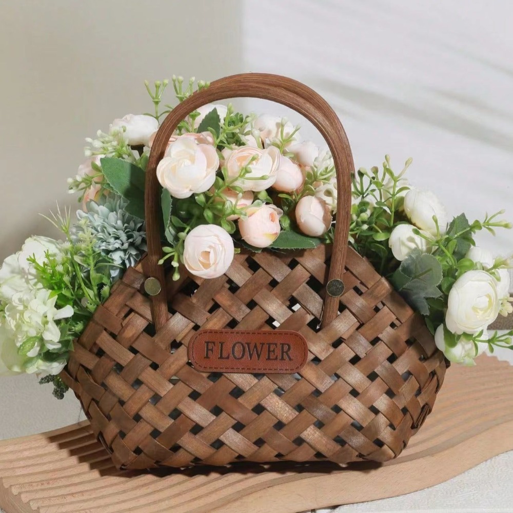 籐織ハンギングバスケット壁掛けプランター花籐バスケット手作り - Wedding Hampers のレビューと価格