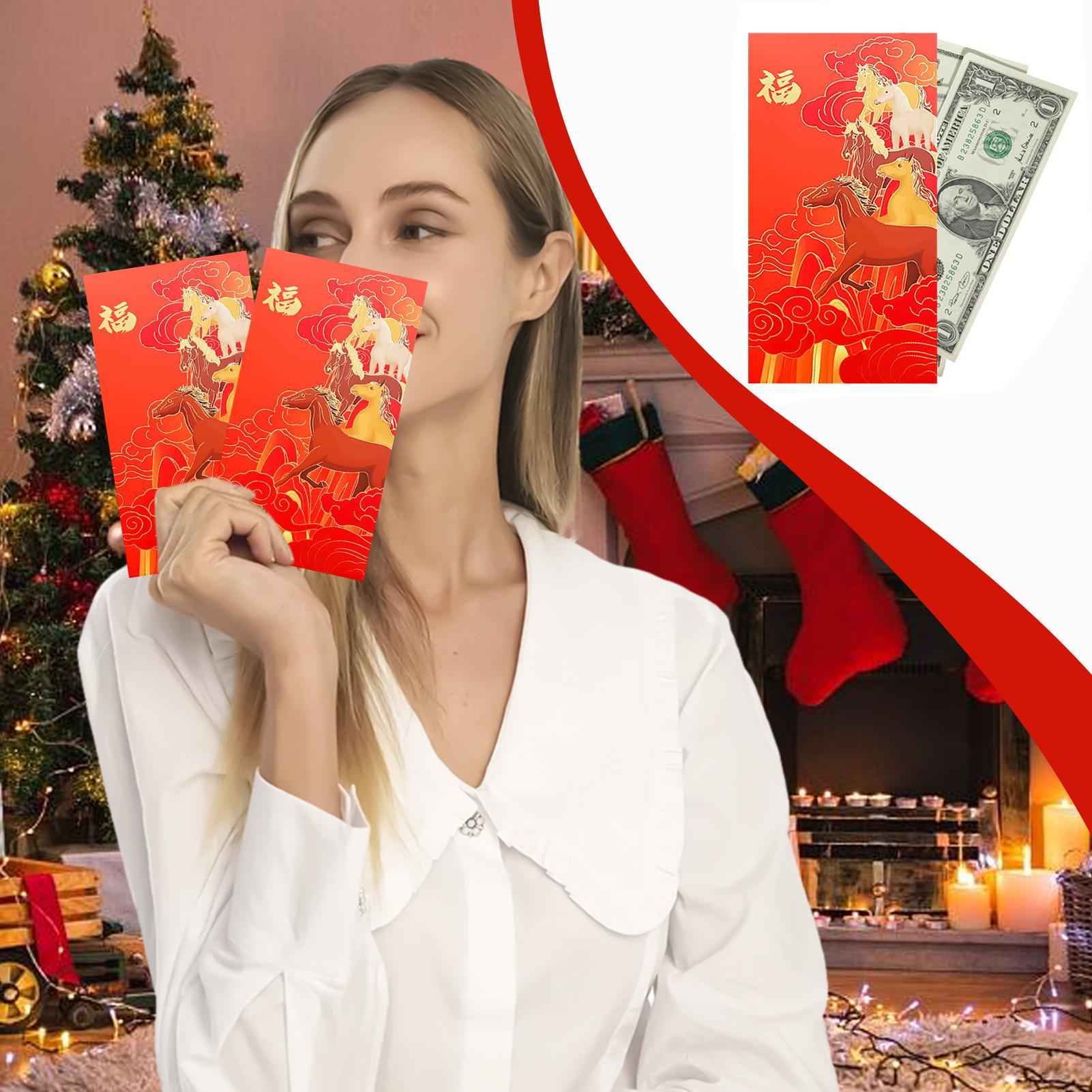 中国の赤い封筒ポータブル現金マネーパケット中国の新年のお金の - Wedding Envelopes のレビューと価格