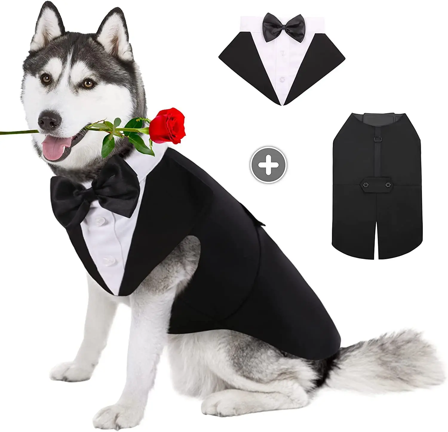 ペット犬服ファッションパーティーショーフォーマルスーツネクタ - Suitsupply Wedding Tuxedo のレビューと価格