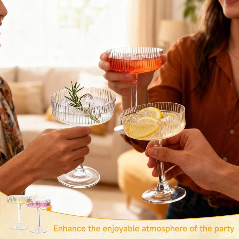 10個入り 割れないプラスチック製マティーニグラス クリアデ - Champagne Tower Set のレビューと価格